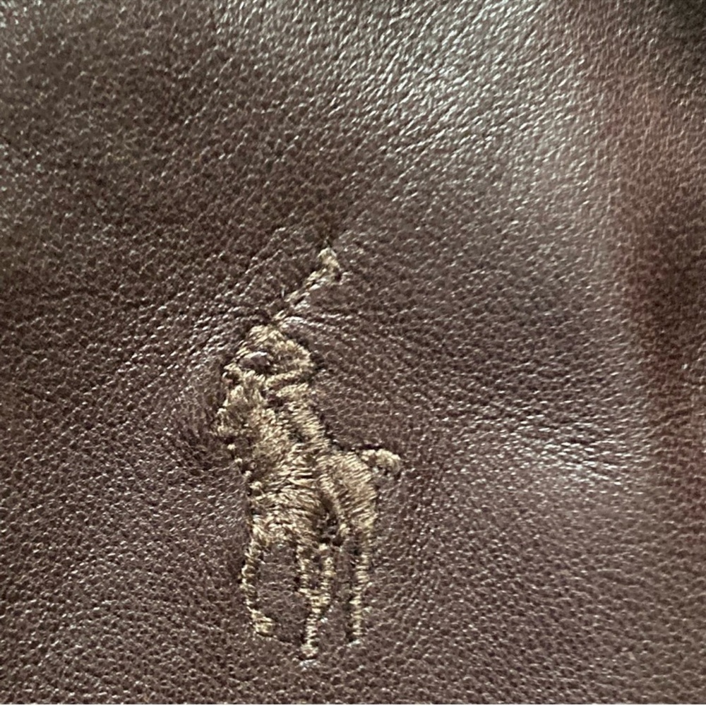Polo Ralph Lauren leather jacket men size Large - Picture 7 of 9